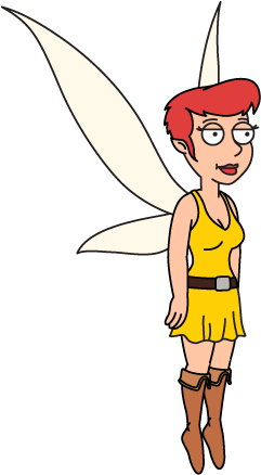 Tinkerbell Animation - Tinkerbell Family Guy (408x444), Png Download