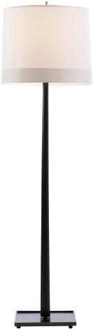 Octagon Floor Lamp In Walnut With Silk Shade - Inch (480x480), Png Download