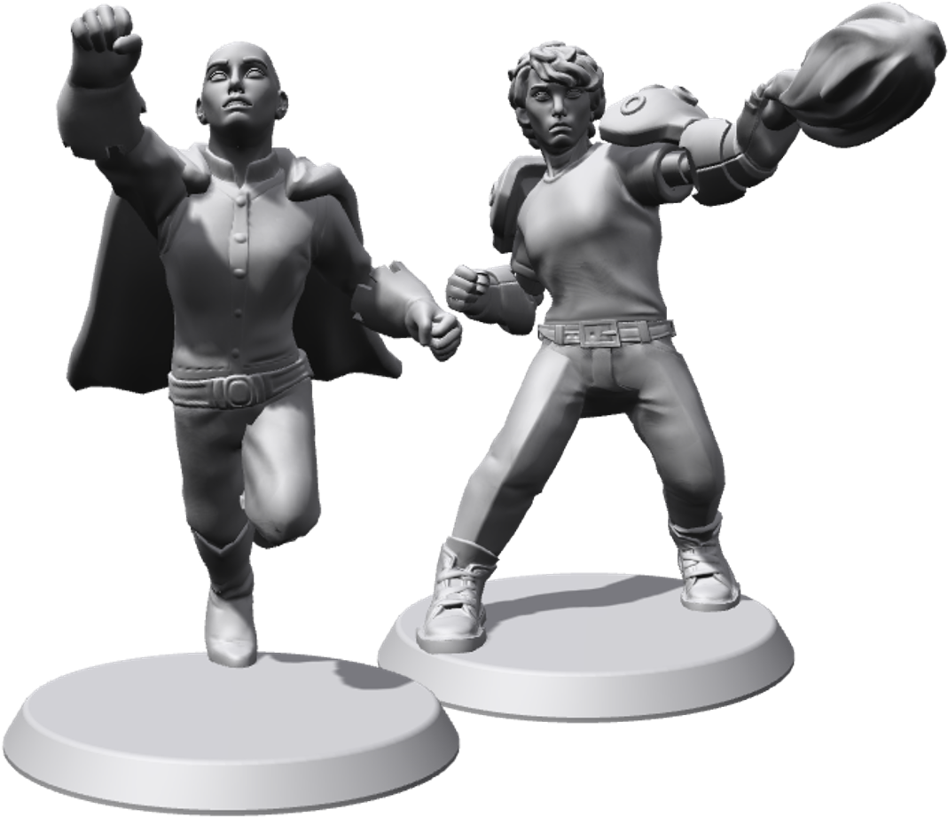 Saitama And Genos Figurinespics - Figurine (1091x1004), Png Download