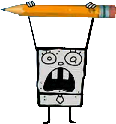 Doodlebob - Doodlebob Spongebob (411x427), Png Download