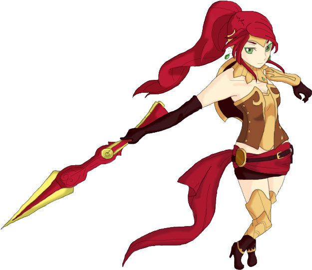 Rwby Pyrrha Nikos By Sourwolfhale-d6s5ve8 - Rwby Pyrrha Nikos Png (679x564), Png Download