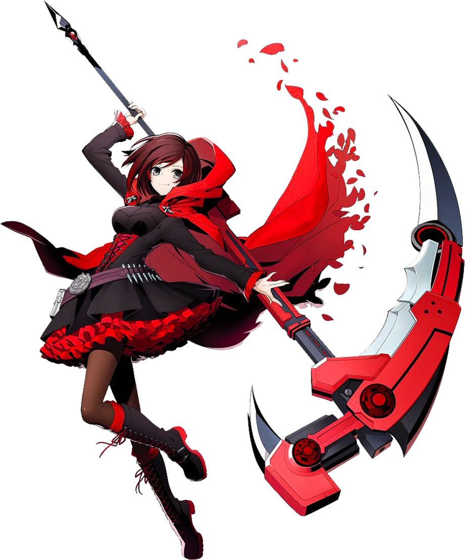Ruby Rose - Blazblue Cross Tag Battle Character Portraits (975x1200), Png Download