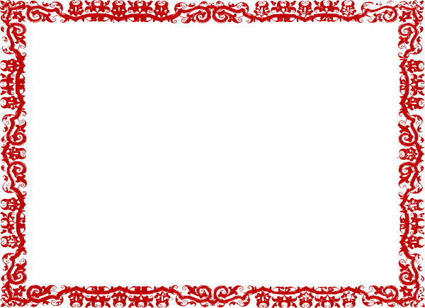 Red Certificate Border Png (600x435), Png Download