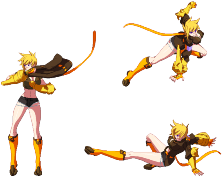 Blazblue Cross Tag Battle Sprites (500x375), Png Download