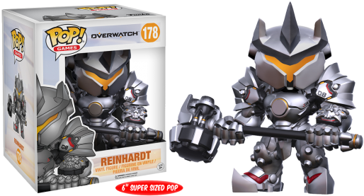 Vinyl Reinhardt - Funko Pop Games: Overwatch - Reinhardt 6 (550x550), Png Download
