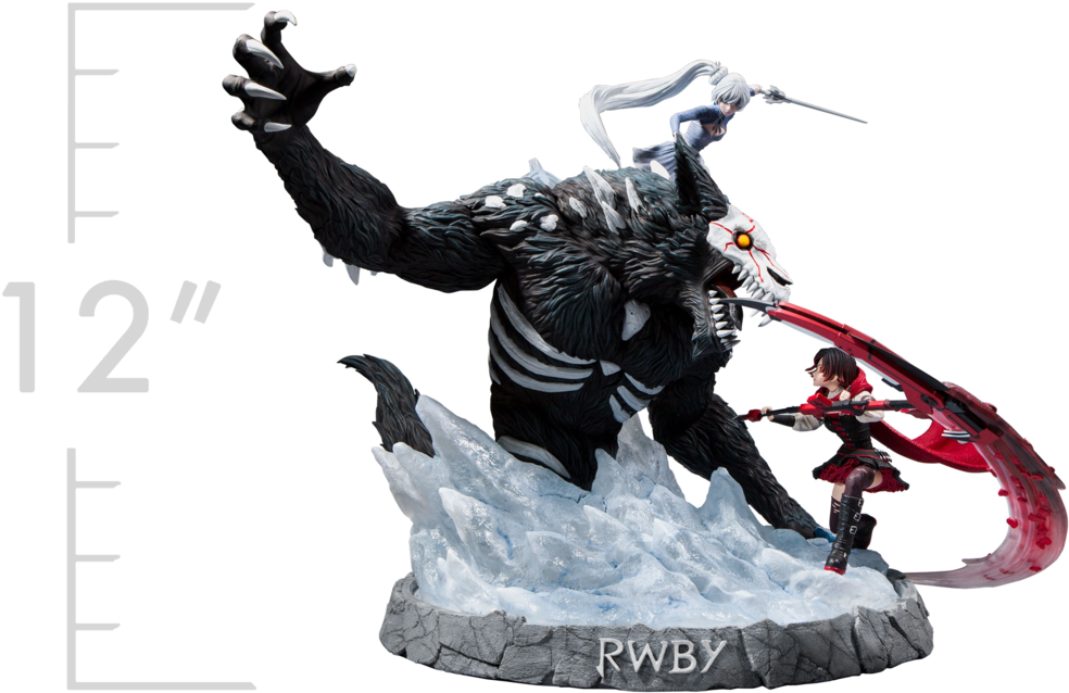 Statue Details - Alpha Beowolf Battle Statue (1000x720), Png Download