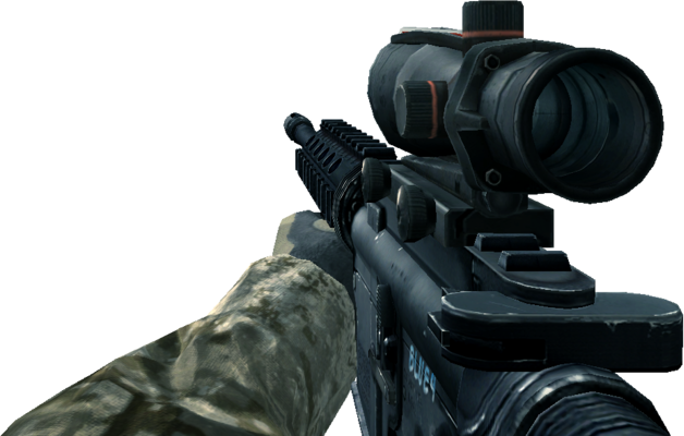 Cod 4 M4a1 Acog (628x400), Png Download