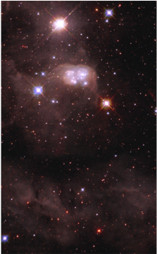'double Bubble' Of Gas And Dust In The Large Magellanic - Estrellas Dobles (640x360), Png Download