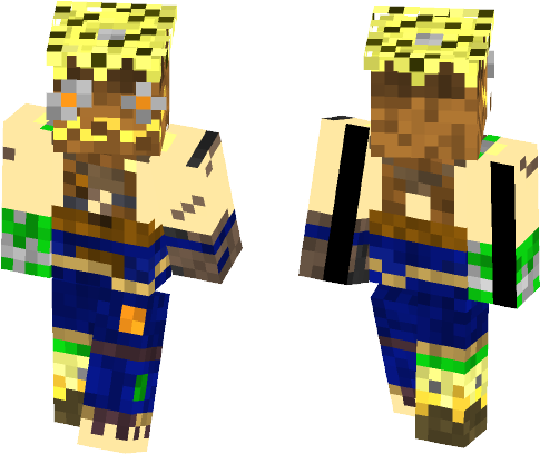 Scarecrow Junkrat- Overwatch - Minecraft (584x497), Png Download