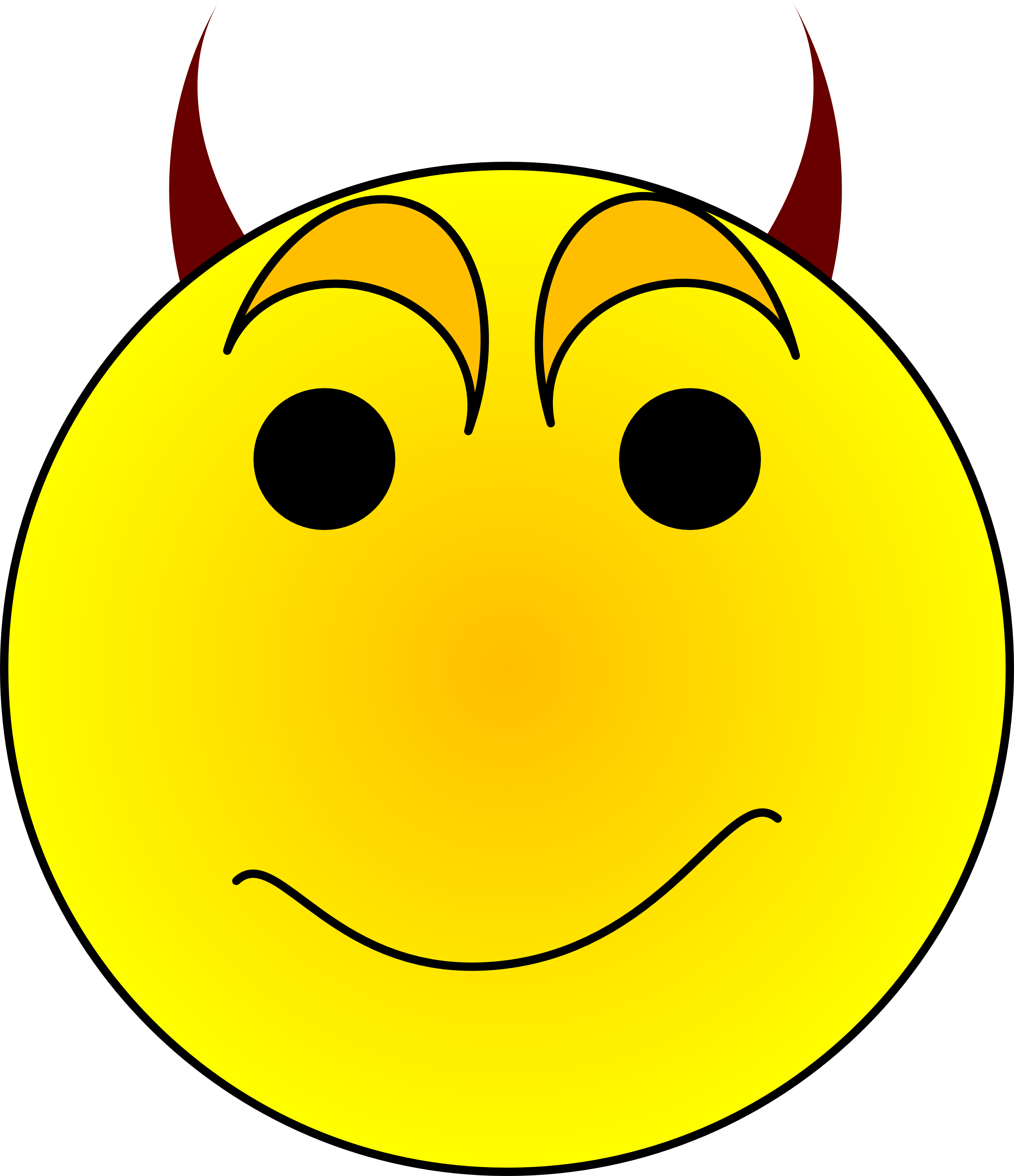 Banner Royalty Free Library Smiley Face Graphic Free - Devil Smiley Face Clip Art (2760x3200), Png Download