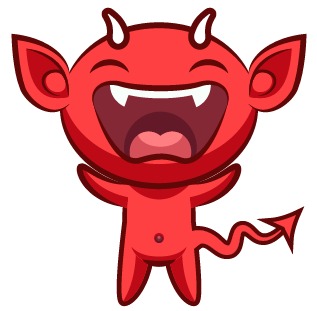 Devil Emojis Imessage For Ios - Devil Doubt (408x408), Png Download