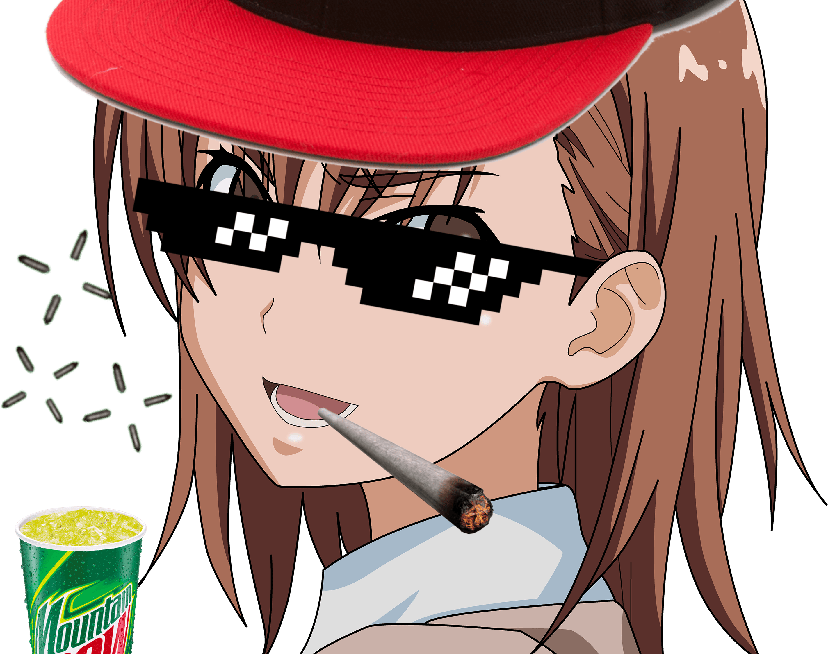 Mlg Mikoto Misaka - Misaka Mikoto Transparent Gif (2940x2250), Png Download