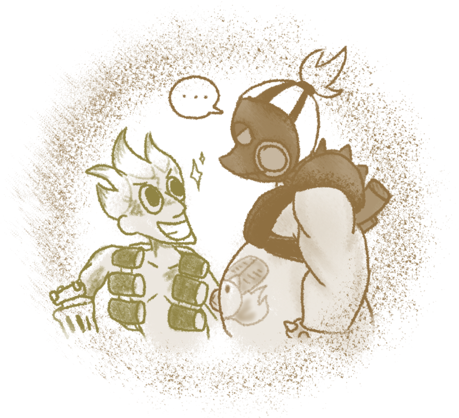 Freeuse Stock Junkrat And Doodle By Sleepybbu On Deviantart - Drawing (942x848), Png Download