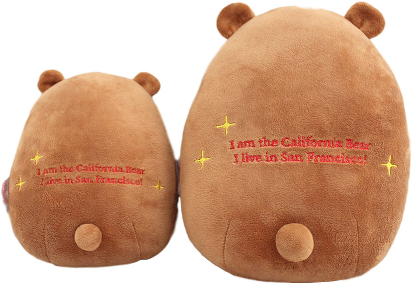 Hugging California Bear Plush Toy - Stuffed Toy (1000x812), Png Download