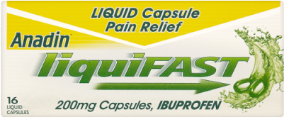 Sold Out Anadin Liquifast 200mg Capsules 16 Liquid - Anadin Liquifast 200mg Capsules 12 Liquid Capsules (400x400), Png Download