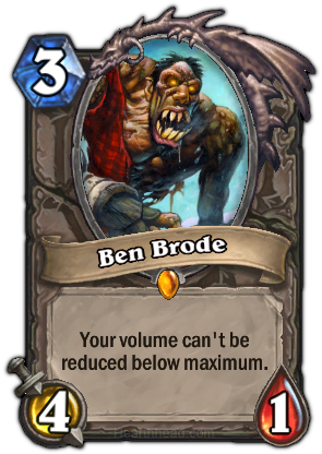 How Overpowered Are The Hearthstone Devs - Hearthstone One Night In Karazhan Barnes (307x465), Png Download