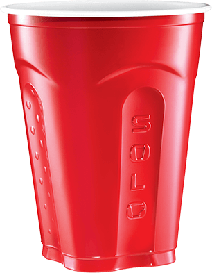 Solo Plastic Cold Cups (306x393), Png Download