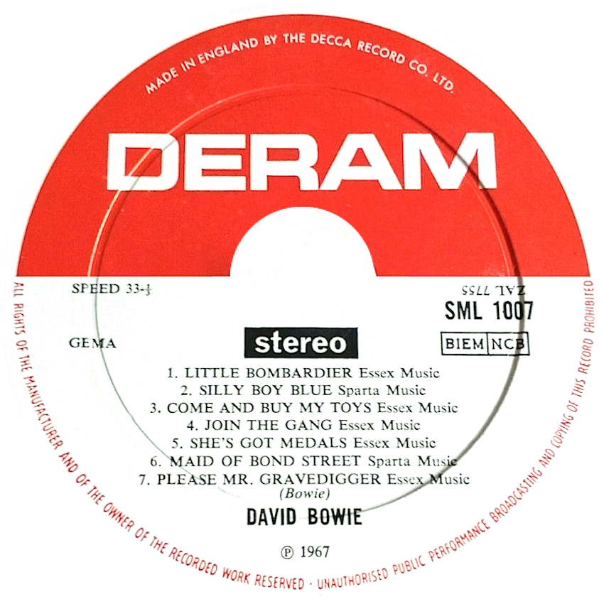 "large" Deram Label With Black Boxed "stereo" - Blues Days Of Future Passed (850x850), Png Download