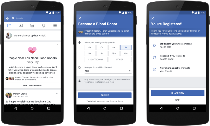 , - Facebook Be A Blood Donor (800x470), Png Download