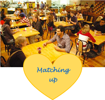 Matching Up - Speed Dating (430x417), Png Download
