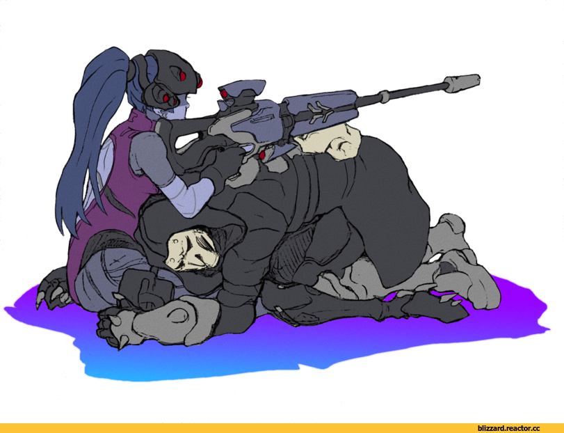 Energy Conservation Poster - Overwatch Widowmaker And Reaper (811x622), Png Download