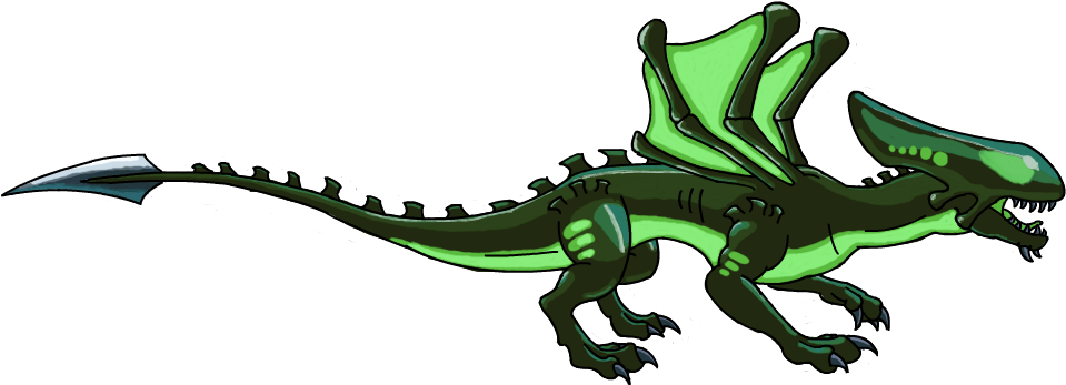 Acid Dragon By Alien-psychopath On Deviantart - Dragonvale Acid Dragon (990x381), Png Download