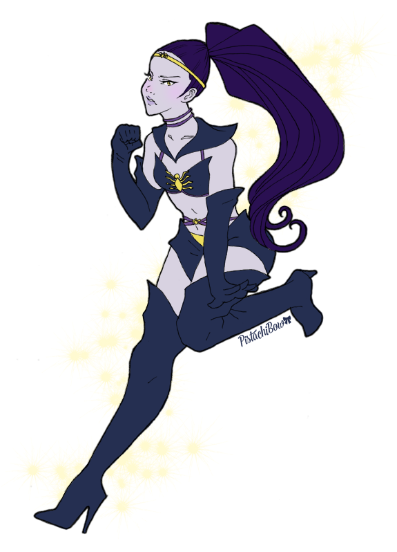 Sailor Widow Maker Sailor Moon X Overwatch - Overwatch As Sailor Scouts (649x815), Png Download