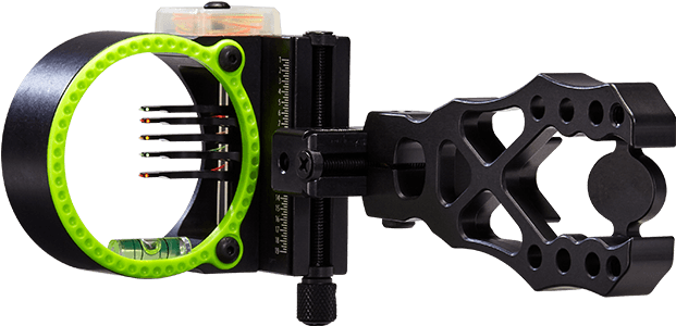 Black Gold Widowmaker 5-pin Sight - Black Gold Revenge Sight (5 Pin .019) (640x309), Png Download