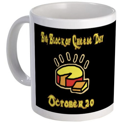Big Block Of Cheese Day Mug - Comfort And Joi Mug (620x430), Png Download