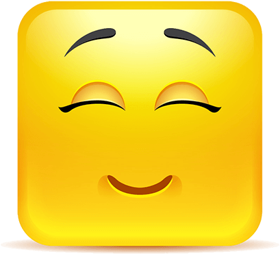 Yellow Square Smiley Emoji Stickers Messages Sticker-7 - Square 9 Softworks (408x408), Png Download