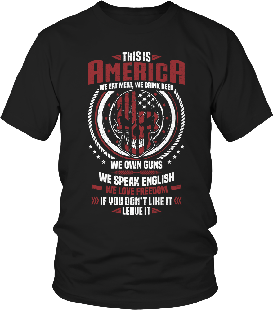 This Is America If You Dont Like It Leave - 2nd Amendment Quote Shirt (1000x1000), Png Download