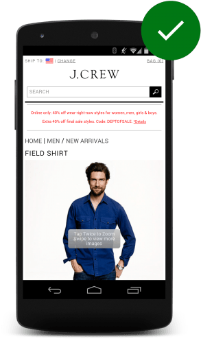 Crews Website With Expandable Product Image - Iphone (325x550), Png Download