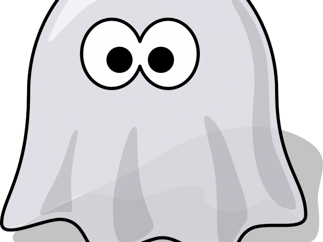 Drawn Ghostly - Cartoon Ghost (640x480), Png Download