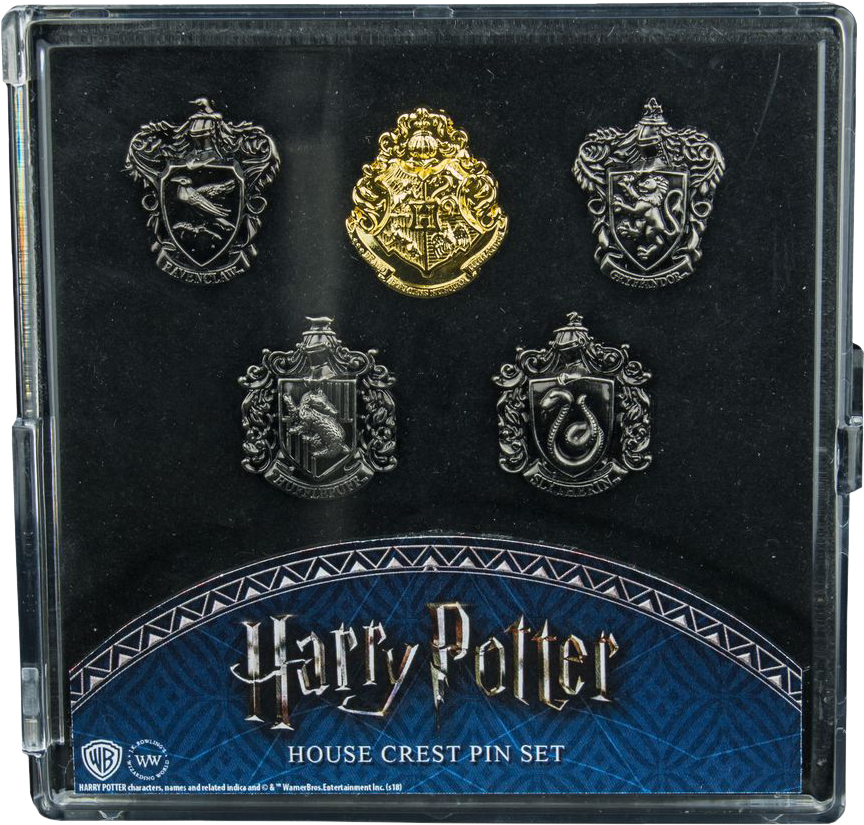 Hogwarts House Crest Lapel Pin Set - Harry Potter / O.s.t. Vinyl Record (900x877), Png Download