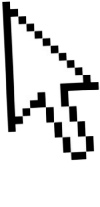 Sticker Click Mouse Overlay Tumblr Png Tumblr Stickers - Mouse Pointer (2289x2289), Png Download