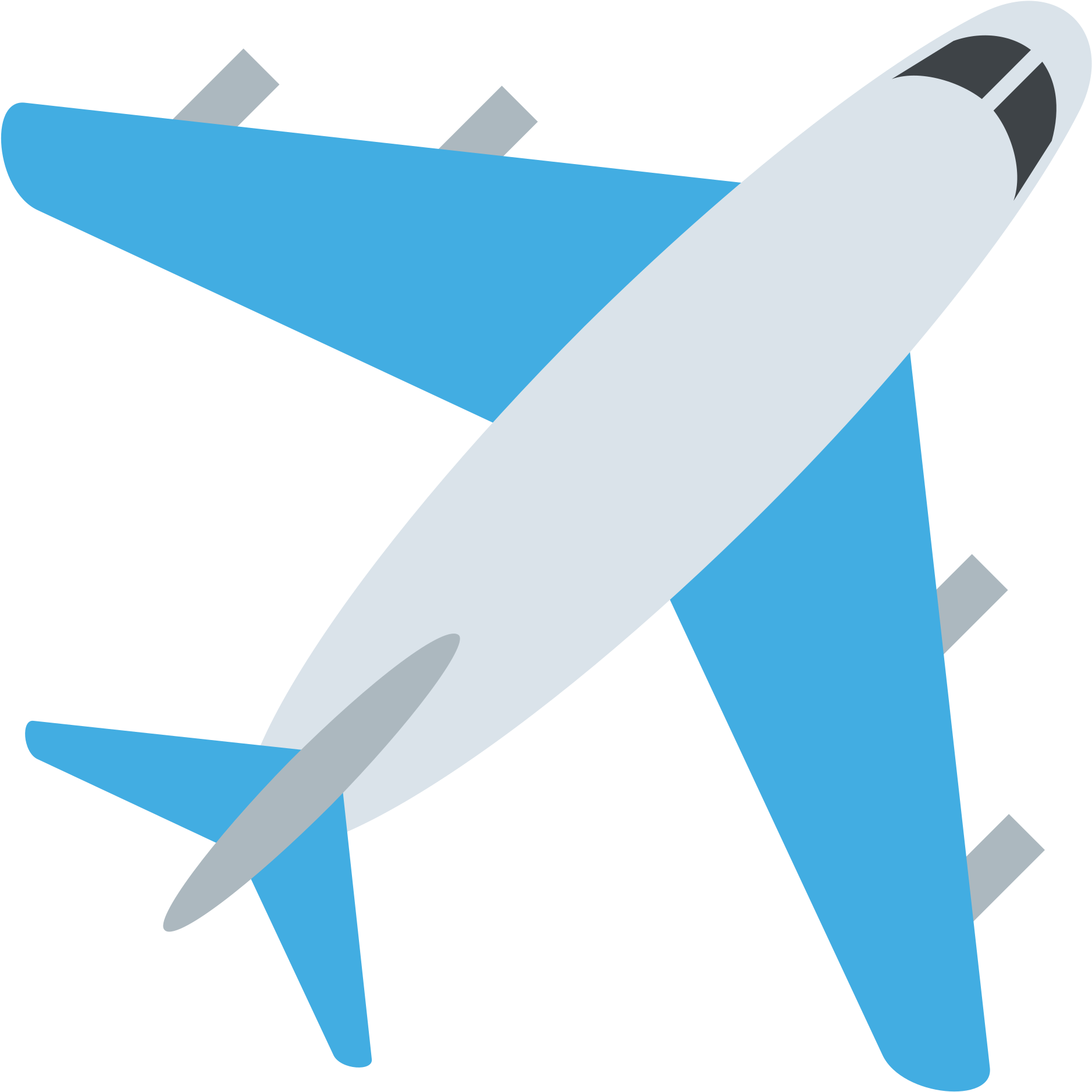 Open - Airplane Emoji (2000x2000), Png Download
