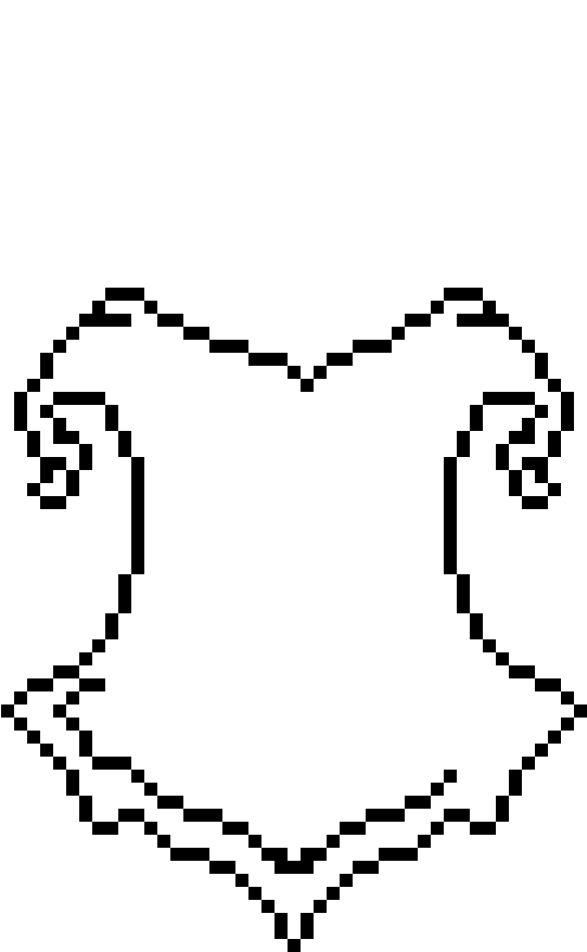 Hogwarts Crest W - Harry Potter Minecraft Build (612x1200), Png Download