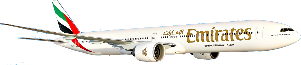 Airplane Clipart Emirates - Emirates Airlines (1165x253), Png Download