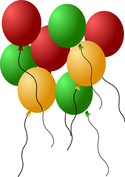 Balloon Clipart Seven - Tarjeta De Cumpleaños Con Bendiciones (420x592), Png Download