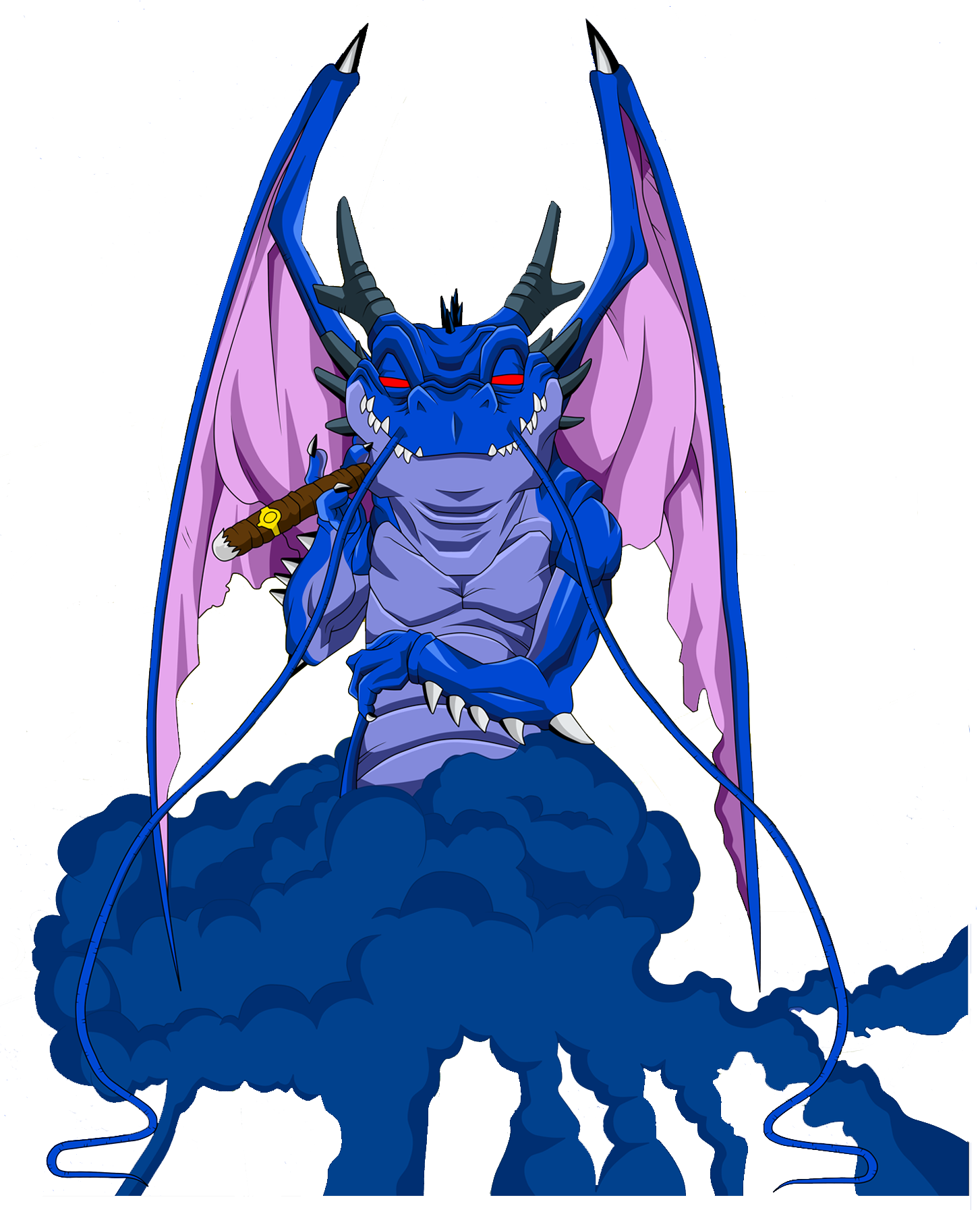 Shenron Del Humo Negro - Dragones De Dragon Ball Gt (1453x1794), Png Download