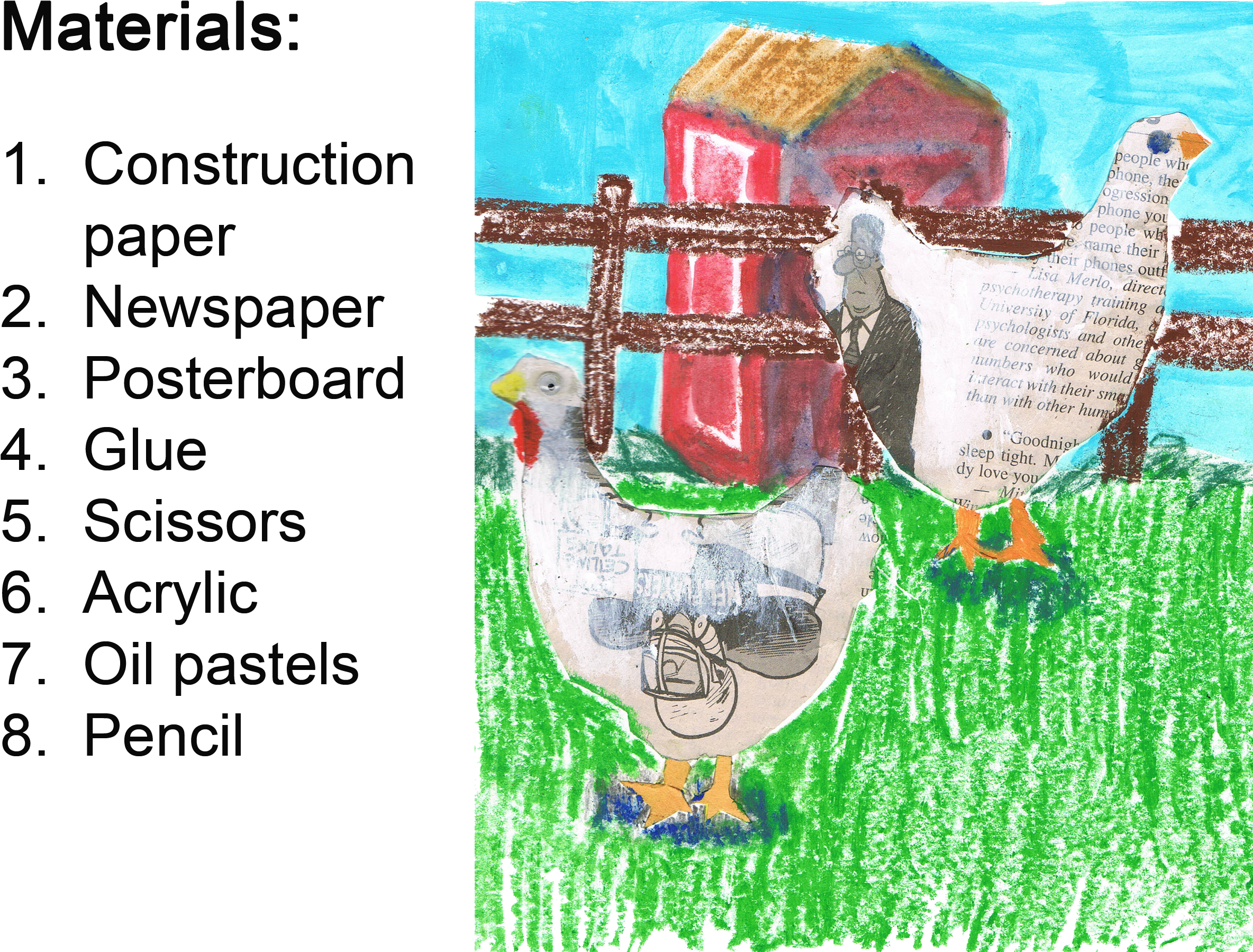 Art Lesson For Kids, Farm Animals - Farm Art Lessons (2368x1900), Png Download