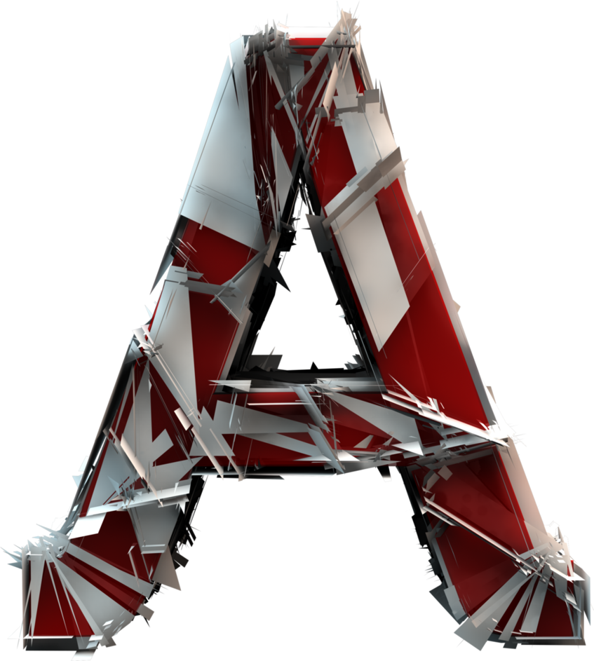 A D Font By - 3d Letter A Png (847x943), Png Download