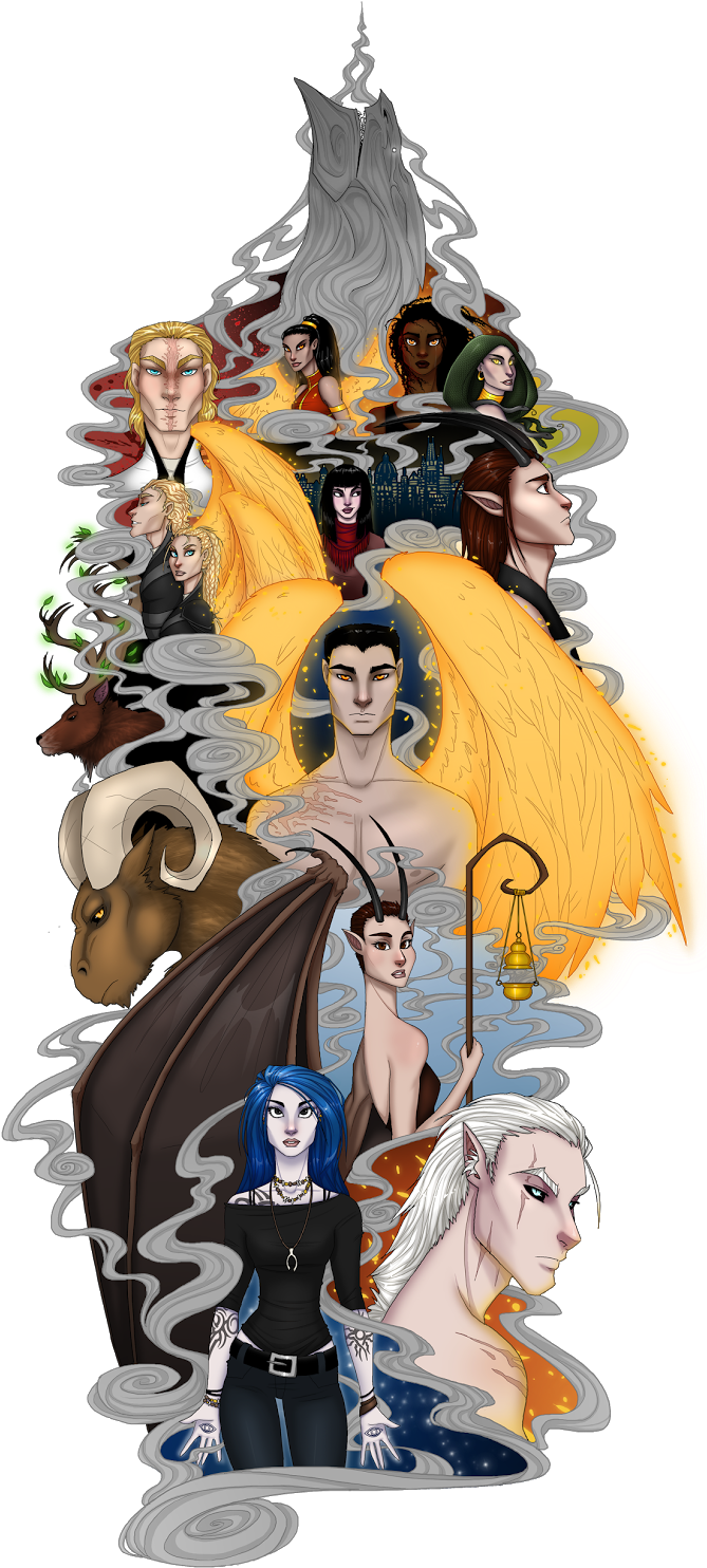 Personajes De La Saga, Por Troubletrain - Deviantart Daughter Of Smoke And Bone (723x1600), Png Download