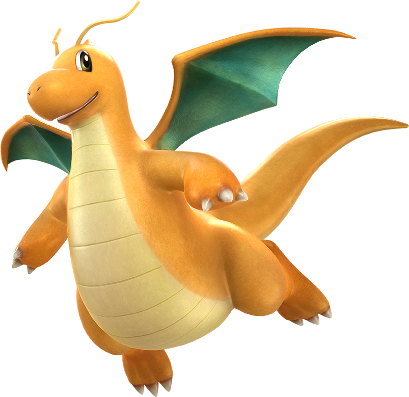 Support Dragonite - Dragon Type Pokemon Png (803x779), Png Download