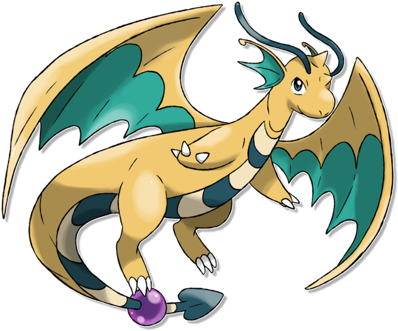 Dragonite - Dragonite Sun And Moon (894x894), Png Download