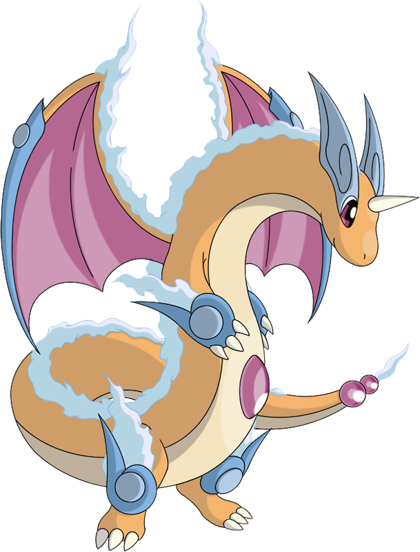 Mega Dragonite Pokédex - Dragonite (609x800), Png Download