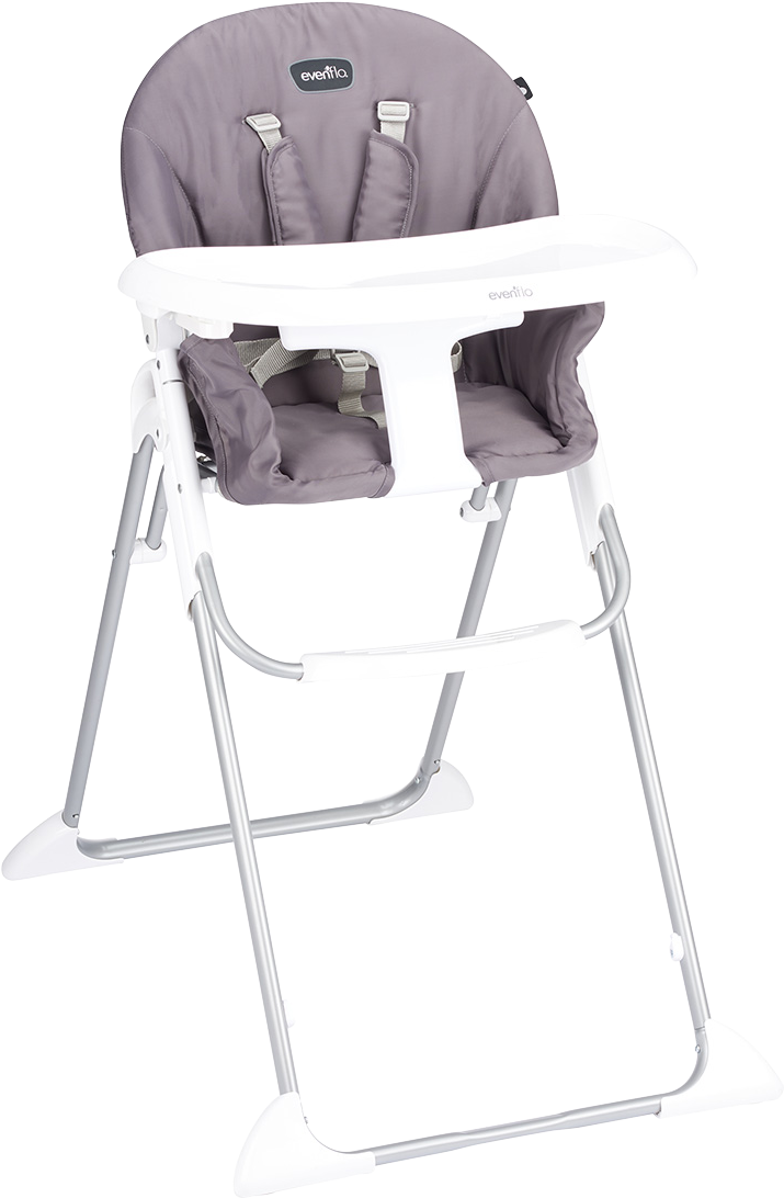 Clifton High Chair & - Evenflo Clifton High Chair (smoke Grey) (1200x1200), Png Download