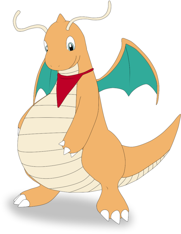 Pregnant Dragonite - Cartoon (1024x768), Png Download