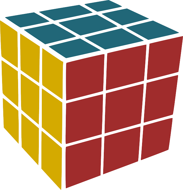 Rubik's Cube, Cube, Game, Puzzle, Toy - Rubik's Cube Vector Png (617x640), Png Download
