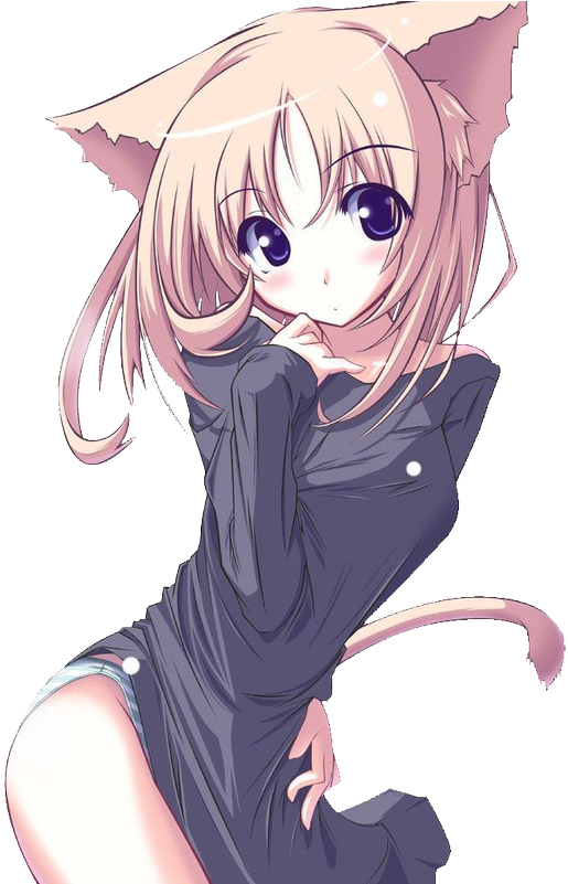 Never Miss A Moment - Emo Cat Anime Girl (600x800), Png Download